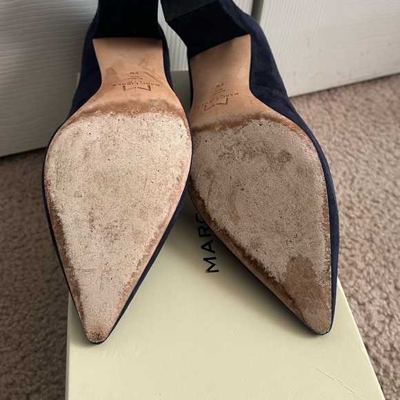Marc Fisher Navy Suede Heels - Picture 7 of 7